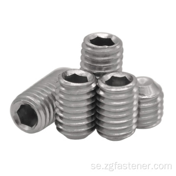 DIN916 Socket Set Screw med punktuppsättningsskruvar